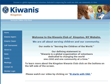 Tablet Screenshot of kingstonkiwanis.org
